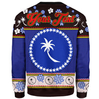 Chuuk Custom Personalised Christmas Sweater - Santa Claus Polynesian Tattoo - Polynesian Pride
