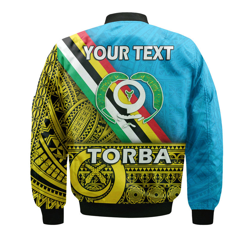 (Custom Personalised) Vanuatu Torba Province Day Bomber Jacket Torba Flag Color Style LT9 - Polynesian Pride