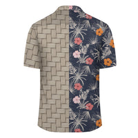 Tropical Grey Lauhala Moiety Hawaiian Shirt - Polynesian Pride