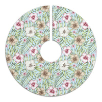 Tropical Hibiscus Palm Leaves Tree Skirt - Polynesian Pride