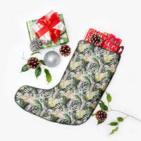 Tropical Jungle Parrots And Flamingos Christmas Stocking - Polynesian Pride
