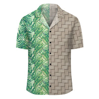 Tropical Leaves Jungle Monstera Leaf Lauhala Moiety Hawaiian Shirt - Polynesian Pride