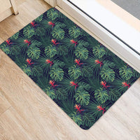 Tropical Monstera Leaf Green Hawaii Door Mat - Polynesian Pride