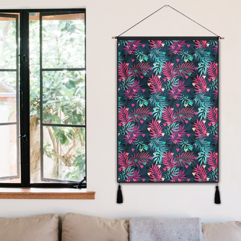 Tropical Pattern Hanging Poster - AH Hanging Poster 50 x 75 cm Cotton And Linen - Polynesian Pride