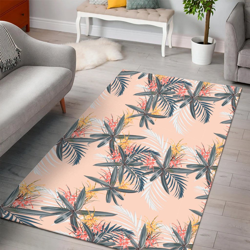Tropical Pattern Pink Area Rug - AH - Polynesian Pride
