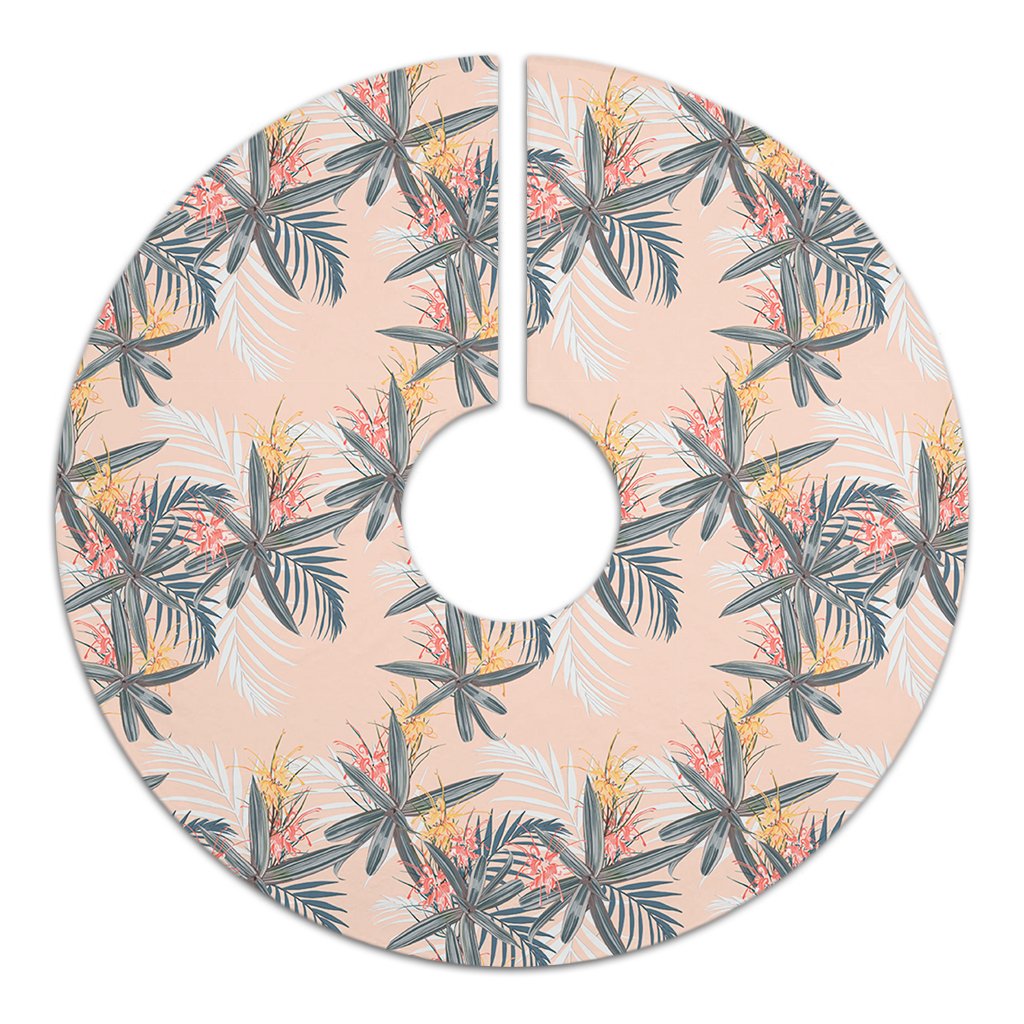 Tropical Pattern Pink Tree Skirt - Polynesian Pride
