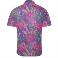 Hawaiian Shirt - Tropical Hibiscus Purple Shirt - Polynesian Pride