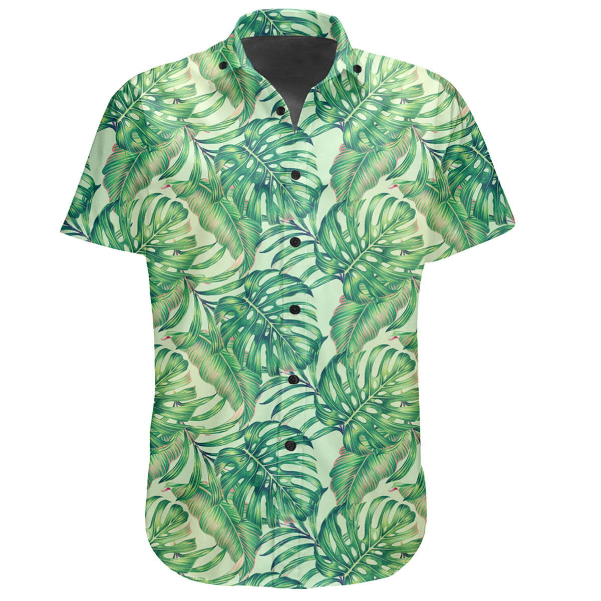 Hawaiian Shirt - Tropical Leaves Jungle Monstera Leaf Shirt - Polynesian Pride