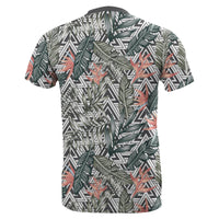 Hawaii Tropical Palm Leaves and Flowers T Shirt - Polynesian Pride