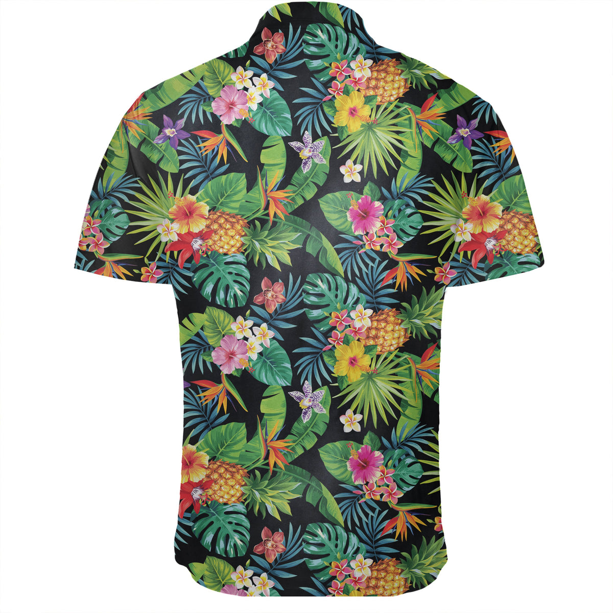 Hawaiian Shirt - Tropical Pattern With Pineapples, Palm Leaves And Flowers Shirt - Polynesian Pride