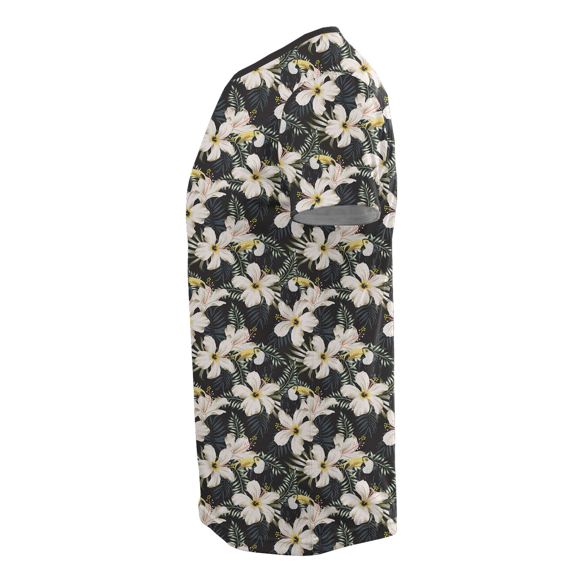 Hawaii Tropical Toucans Hibiscus Palm Leaves T Shirt - Polynesian Pride