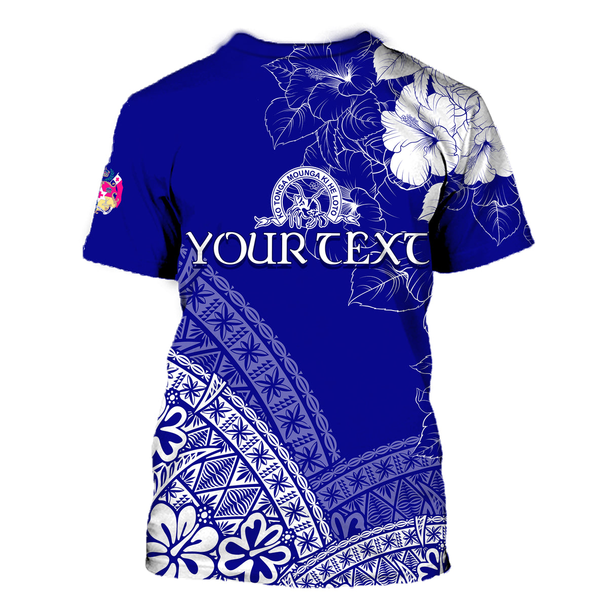 Custom Tonga Kolisi Kuini Salote T Shirt QSC Floral Tapa LT7 - Polynesian Pride