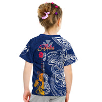 Hawaii Ukulele Unique Style Kid T Shirt Hibiscus Pattern LT7 - Polynesian Pride
