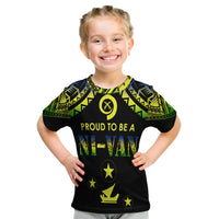 Vanuatu Proud To Be A Ni-Van - Polynesian Pattern T Shirt KID - Malampa Province LT7 Youth XL Size14 - Polynesian Pride