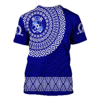 Queen Salote College Tonga T Shirt Kupesi Style Ver03 LT7 - Polynesian Pride
