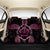 Turtle Hibiscus Pink Back Seat Cover AH One Size Black Back Car Seat Covers - Polynesian Pride