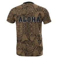 Honu Polynesian Gold Hawaii Turtle T Shirt - Polynesian Pride