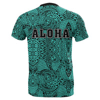 Honu Polynesian Turquoise Hawaii Turtle T Shirt - Polynesian Pride
