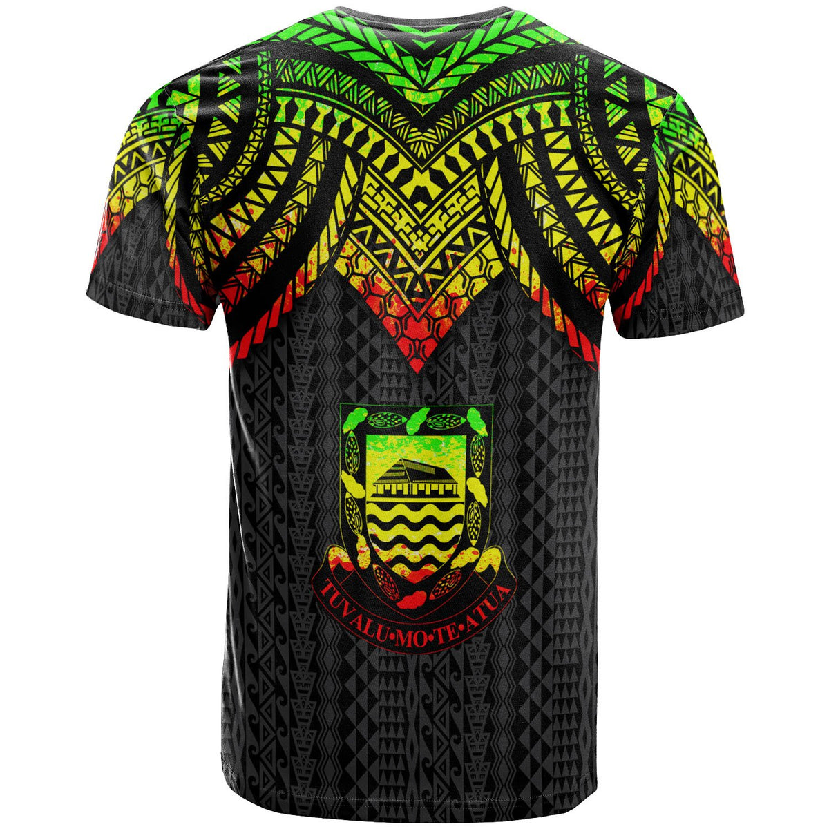 Tuvalu T Shirt Polynesian Armor Style Reagge - Polynesian Pride