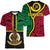 Vanuatu V-Neck T Shirt Tribal Vanuatu Coat Of Arms Flag Style LT9 - Polynesian Pride