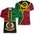 (Custom Personalised) Vanuatu V-Neck T Shirt Tribal Vanuatu Coat Of Arms Flag Style LT9 - Polynesian Pride