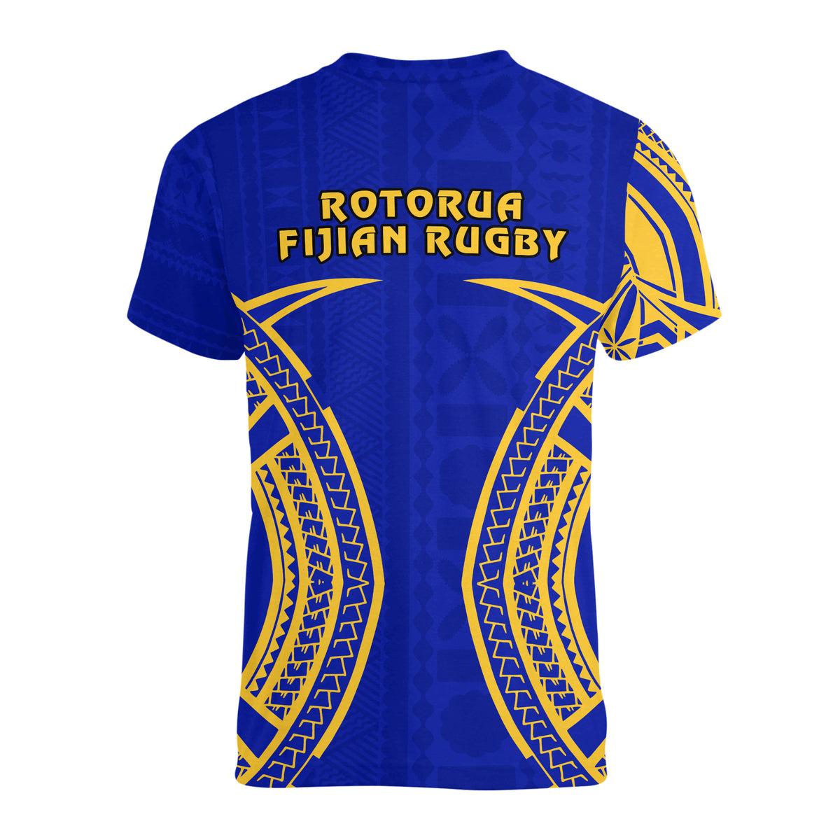 Rotorua Fijian Rugby V neck T Shirt 03 LT13 - Polynesian Pride