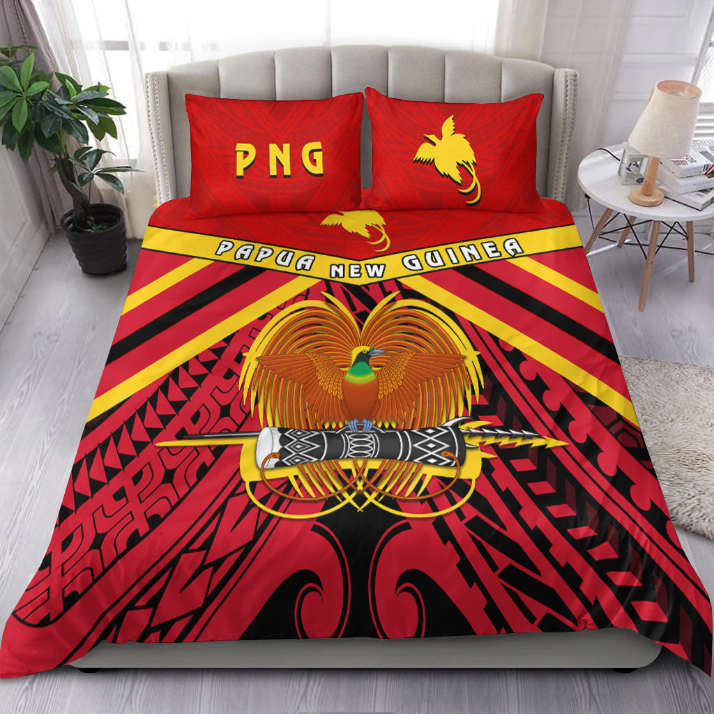 Papua New Guinea Bedding Set the One and Only LT13 Red - Polynesian Pride