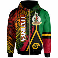 Vanuatu Hoodie Custom Polynesian Grunge Texture Style Hoodie LT10 - Polynesian Pride