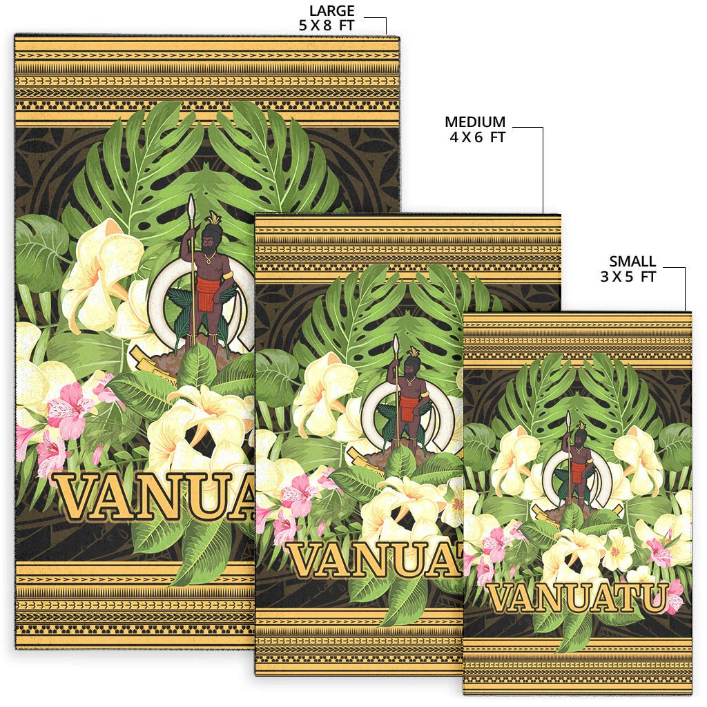 Vanuatu Area Rug - Polynesian Gold Patterns Collection - Polynesian Pride