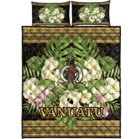 Vanuatu Quilt Bed Set - Polynesian Gold Patterns Collection - Polynesian Pride