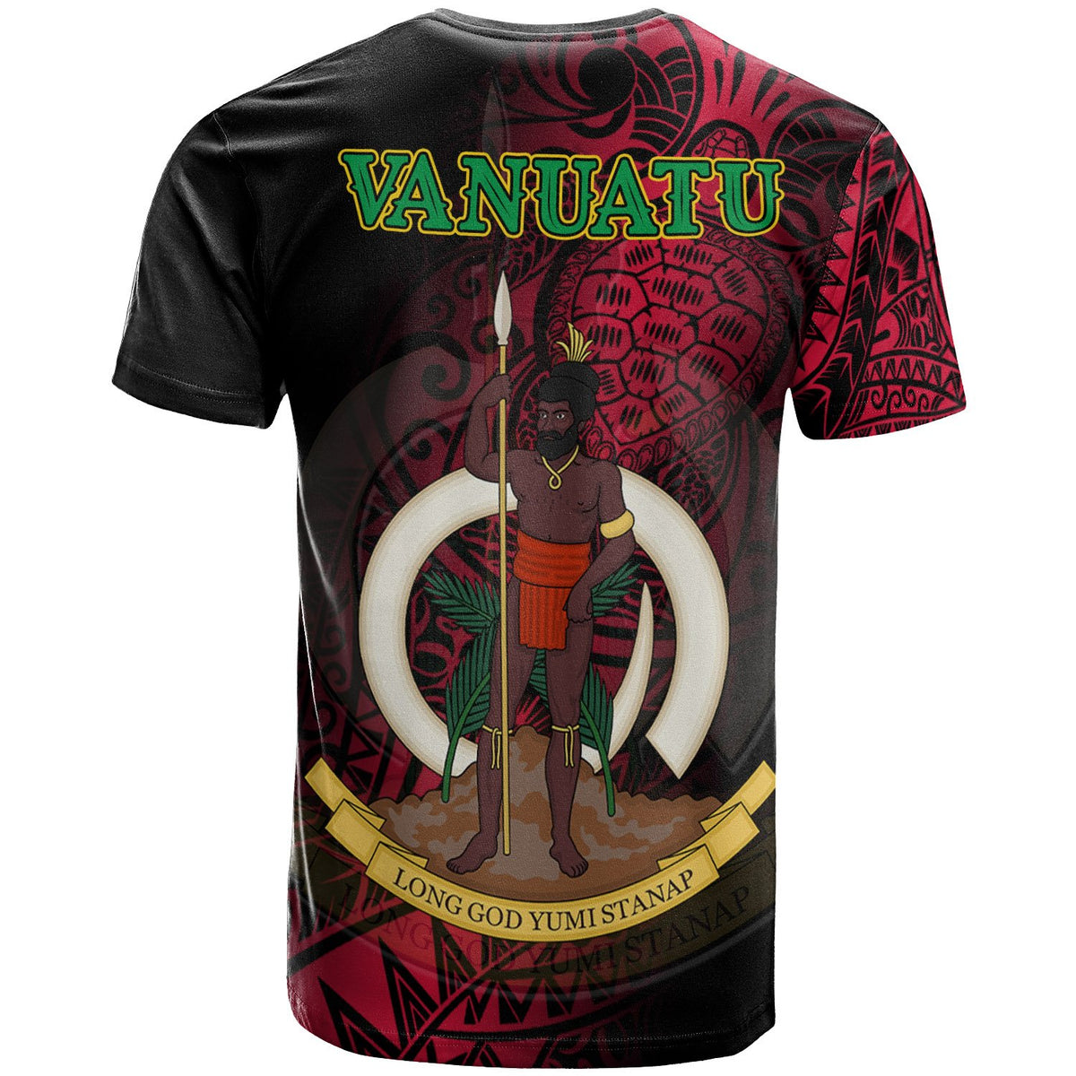 Vanuatu T Shirt Turtle Polynesian Style - Polynesian Pride