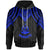 Vanuatu Hoodie Polynesian Armor Style Blue Unisex Blue - Polynesian Pride