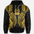Vanuatu Hoodie Polynesian Lion Head Gold Style Unisex Gold - Polynesian Pride
