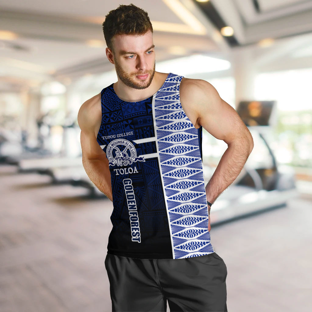 Tonga Tupou College Vaota Koula Men Tank Top LT7 - Polynesian Pride