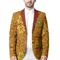 Tonga Vava'u High School Blazer Kupesi Vibes - Maroon LT8 Unisex Maroon - Polynesian Pride
