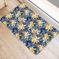 Vintage Floral Hawaii Door Mat - Polynesian Pride