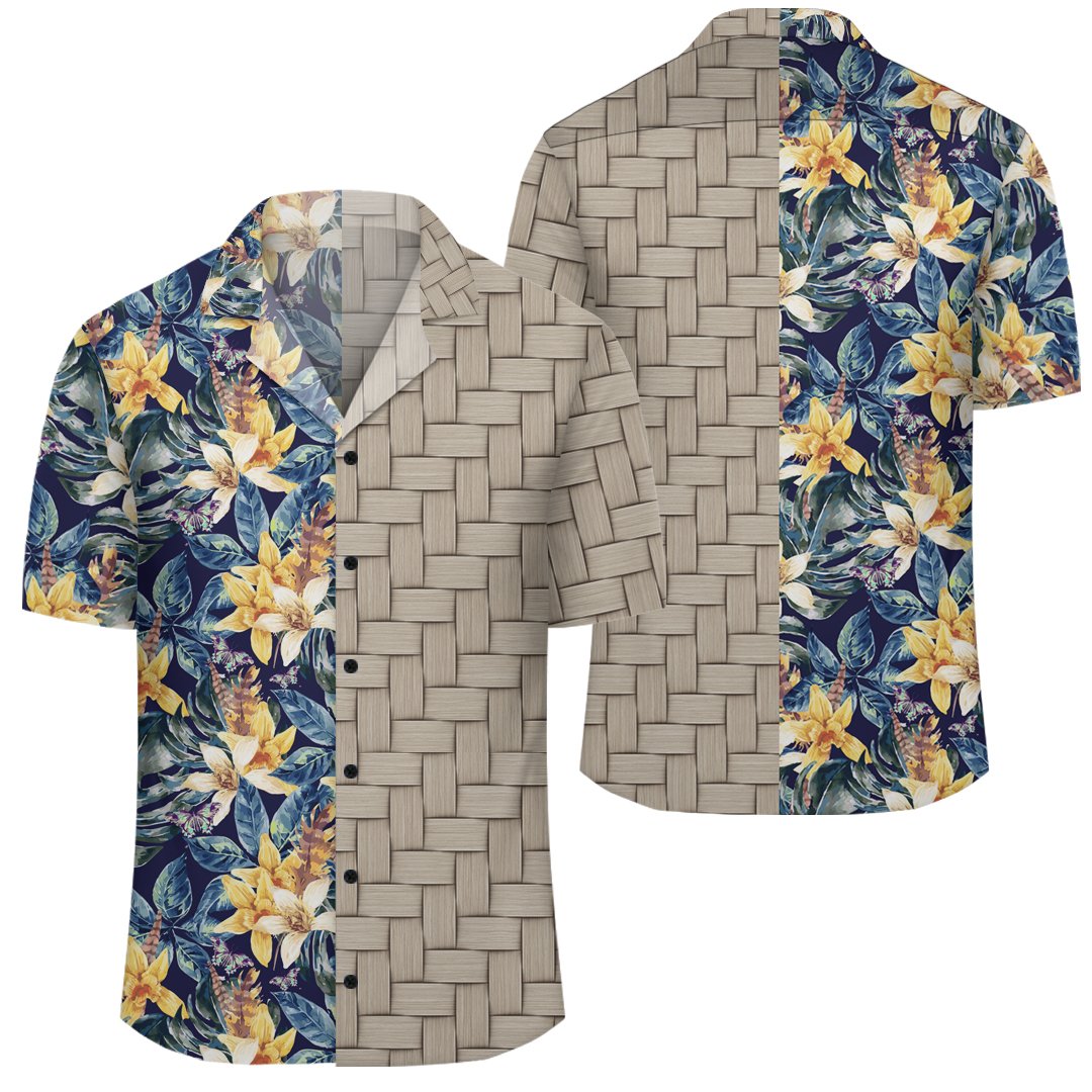 Vintage Floral Lauhala Moiety Hawaiian Shirt Unisex Art - Polynesian Pride