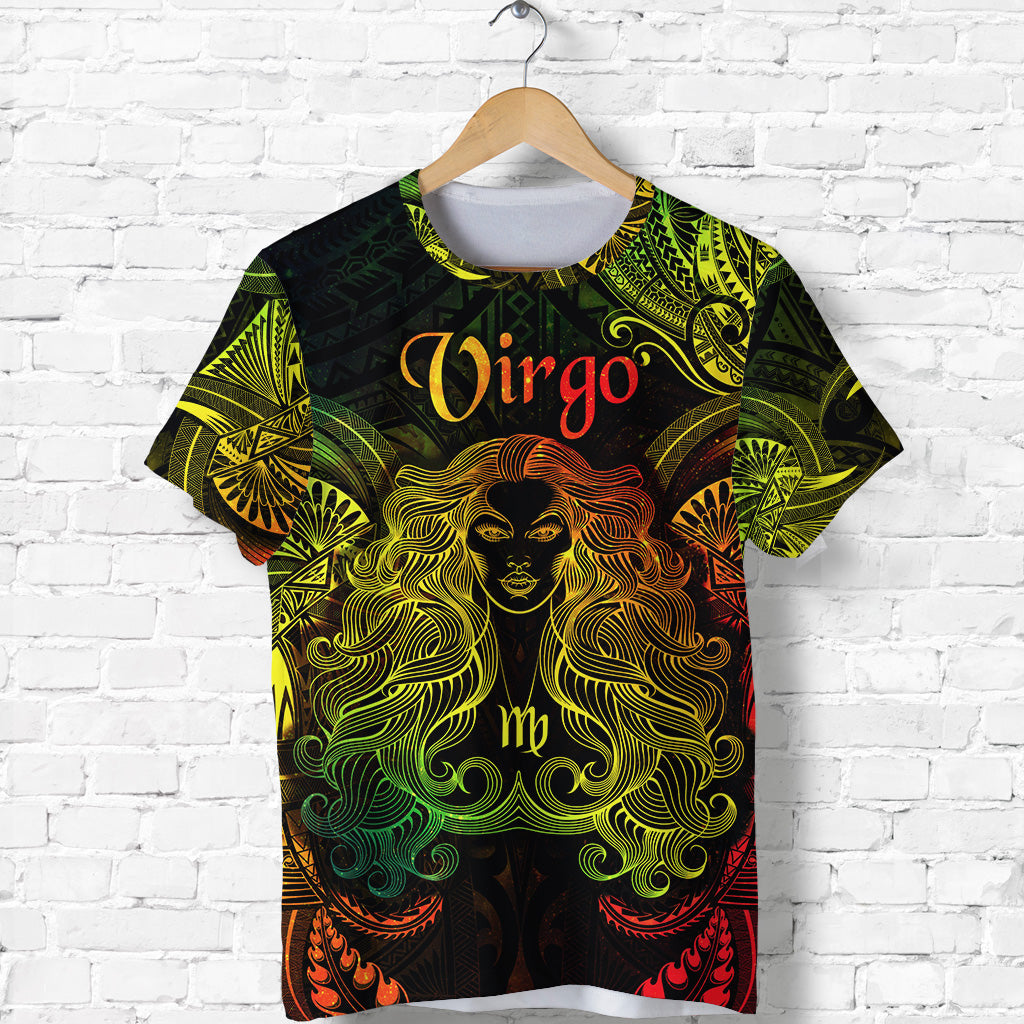 Virgo Zodiac Polynesian T Shirt Unique Style Reggae LT8 - Polynesian Pride