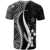 Kosrae T Shirt White Micronesian Tentacle Tribal Pattern - Polynesian Pride