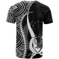 Pohnpei T Shirt White Micronesian Tentacle Tribal Pattern - Polynesian Pride