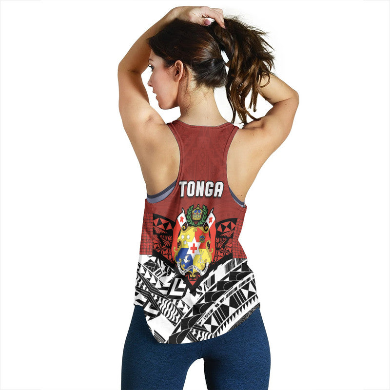 Tonga Women Racerback Tank Independence Anniversary Special Version 2022 LT14 - Polynesian Pride