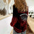 Hawaii Women Casual Shirt Kakau Warrior Helmet Gradient Red Polynesian LT14 - Polynesian Pride