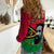Vanuatu Women Casual Shirt Vanuatuan Flag Sand Drawing Happy Father Lini Day LT14 - Polynesian Pride