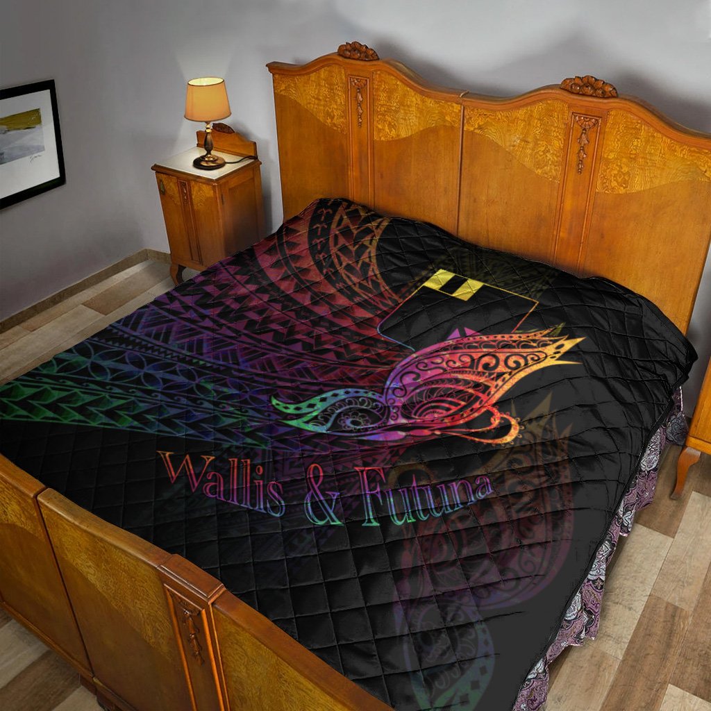 Wallis and Futuna Premium Quilt - Butterfly Polynesian Style - Polynesian Pride