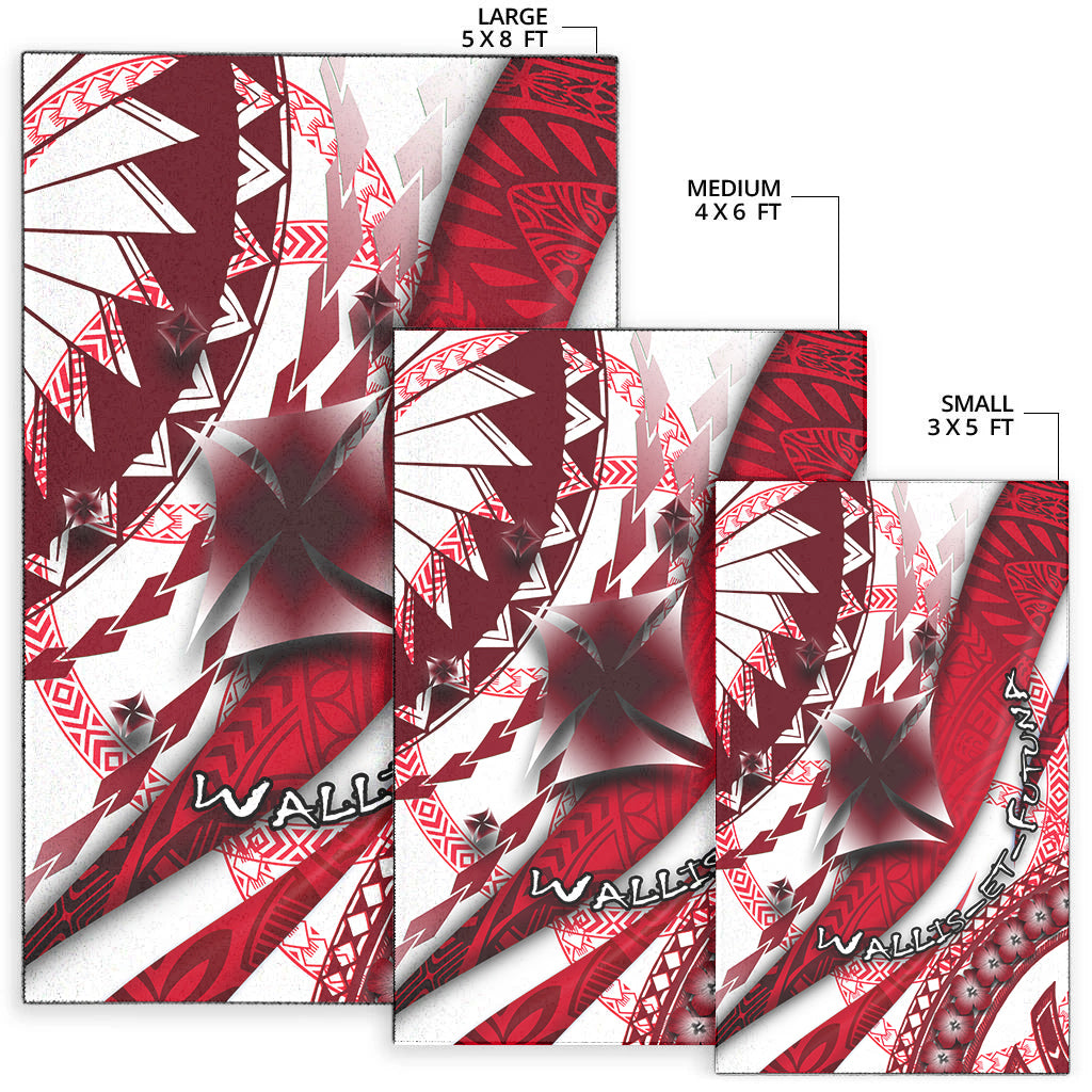 Wallis et Futuna Area Rug Artsy Style - White LT9 - Polynesian Pride