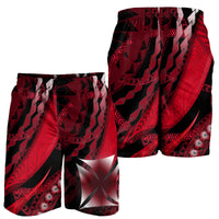 Wallis et Futuna Men Short Artsy Style - Black LT9 - Polynesian Pride