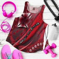 Wallis et Futuna Women Racerback Tank Artsy Style - Special LT9 - Polynesian Pride
