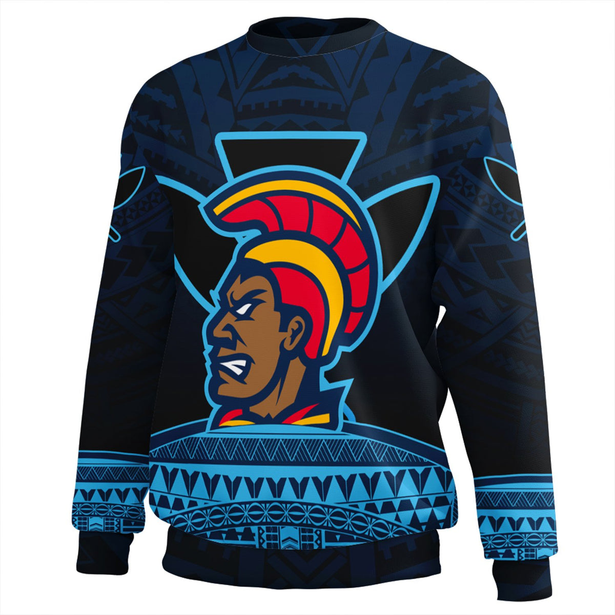 Hawaiian - Polynesian Kanaka Warrior Sweat Shirt - Strong Style - AH - Polynesian Pride