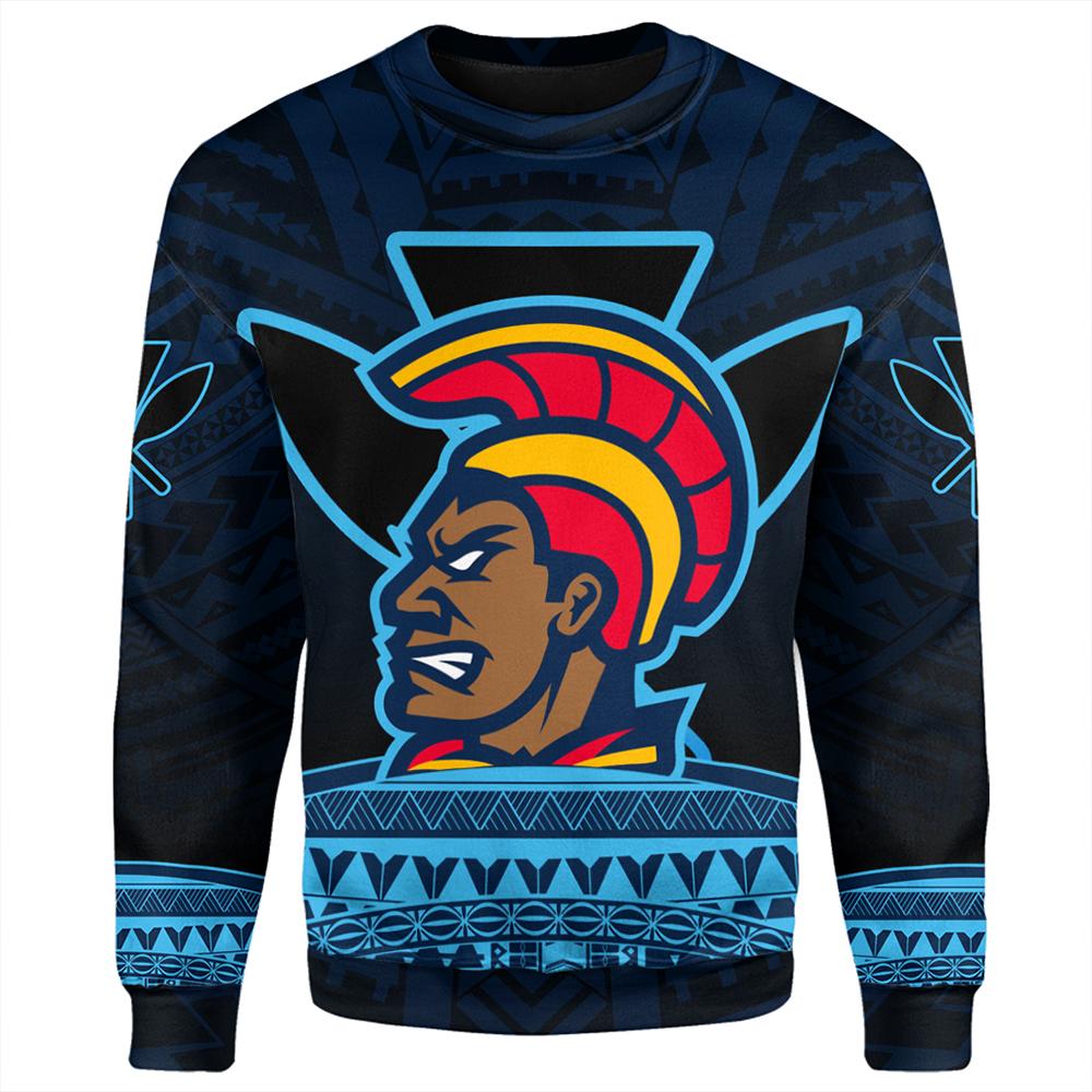 Hawaiian - Polynesian Kanaka Warrior Sweat Shirt - Strong Style - AH - Polynesian Pride