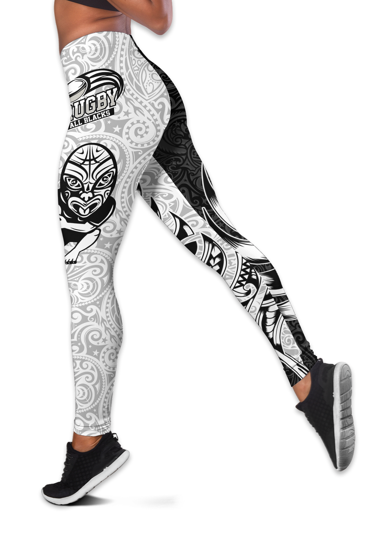 New Zealand Maori All Black Rugby Women Legging - LT2 - Polynesian Pride